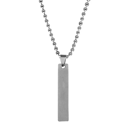 Silver Stainless Steel Pendant Necklace - Various Sizes | Skin Friendly No Color Fade Ideal for Gifting and Special Occasions