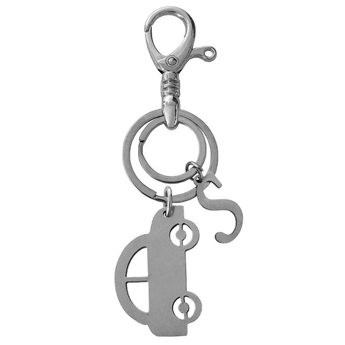 Stainless Steel Keychain - Professional Indian Style, Glossy Finish, Lightweight and Easy to Clean, Perfect for Gifting