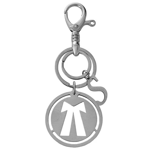 Stainless Steel Silver Keychain - Metal Finish, Glossy Appearance | Rust Resistance, Easy to Clean, Perfect for Gifting