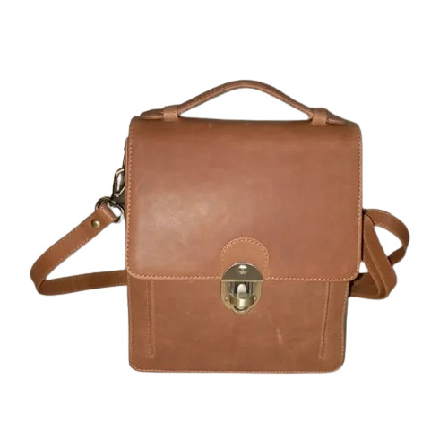 Brown Leather Sling Bag