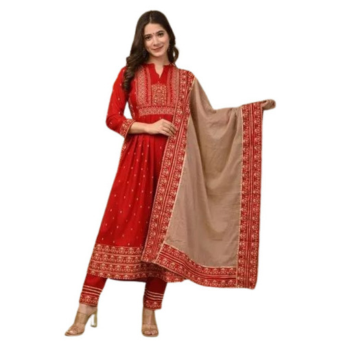 Ladies Printed Cotton Kurta - Very Good Quality, Light Weight and Breathable | 3-4th Sleeve, Modern Style, Perfect for Summer and Winter, Available in Size L and XL, Ideal for Party Wear