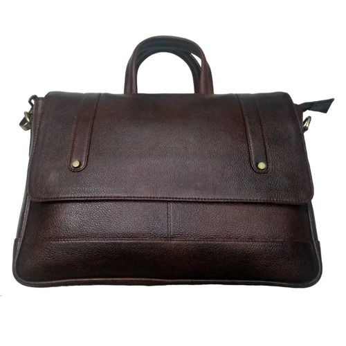 Men Pure Leather Laptop Bag - Color: Various Colors Are Available