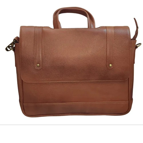 Men Rectangular Leather Laptop Bag - Color: Comes In Various Colors