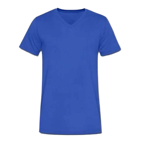 Mens Royal Blue Cotton V Neck T-Shirt - Premium Quality, Optimum Comfort, Seamless Design, Stretch Fit, Anti-Microbial, Breathable Zones, Fitted Sleeves, Snug Fit