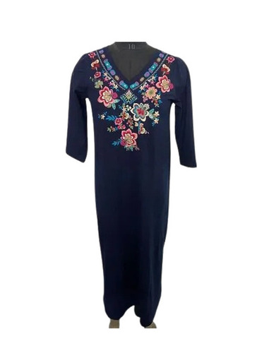 Embroidered Kurtis - Color: Blue