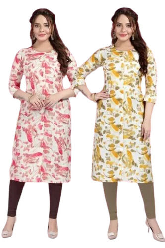 Printed Kurti Set - Color: Multiple