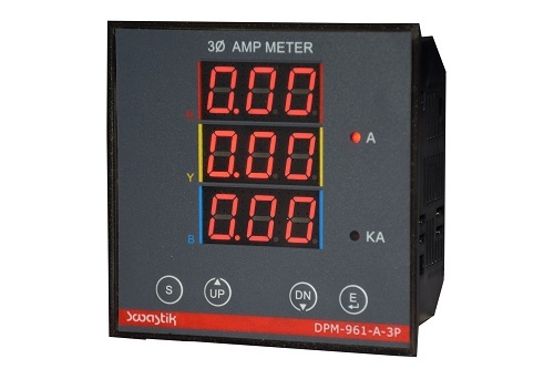 3 Phase Ampere Meter