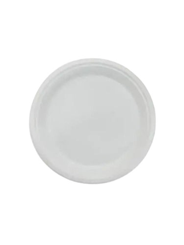Disposable Plate - Paper Customized Size White Color - Round Shape Durable Very Good Quality Fine Finished Plain Pattern