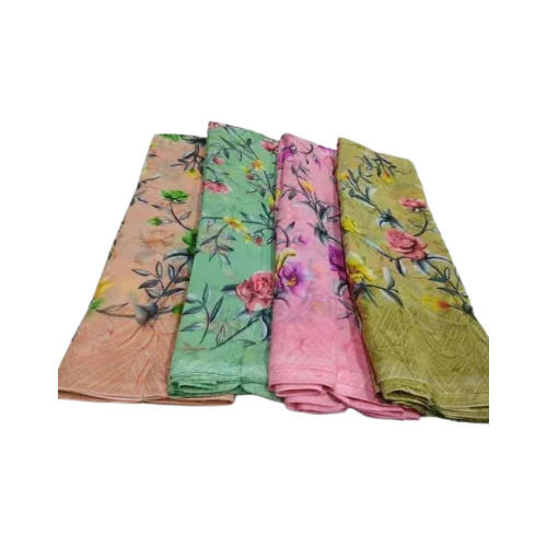 Floral Printed Saree - Color: Multicolor