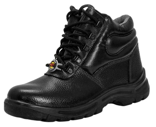 Industrial Safety Shoes - Leather Upper, Customized Size, Medium Heel | Very Good Quality, Polished Finish, Durable and Comfortable Design