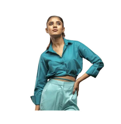 Ladies Fashion Shirts - Fabric Type: Velvet