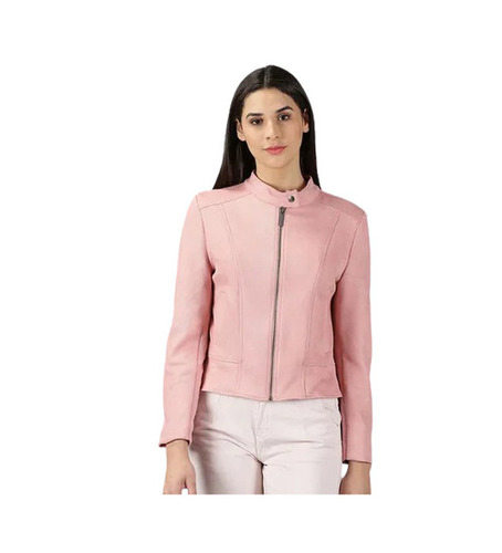 Ladies Jackets - Cotton, Large Size, Pink Color | Detachable Hood, Full Sleeves, Double Pockets, Zipper Closure, Regular Fit, Tear & Shrink Resistant, Machine Washable