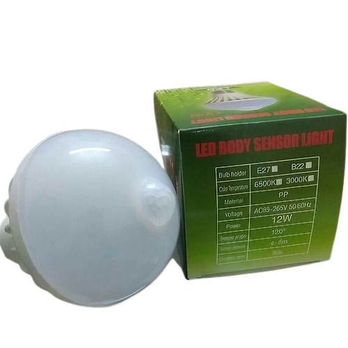 Led Ball Bulbs - Aluminum Body, Round Shape, White Color | Electric Power Source, Durable, 1-Year Warranty, Fine Finishing
