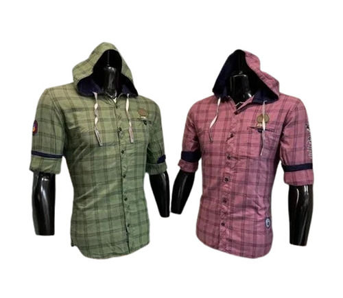 Men Hooded Shirts - Color: All