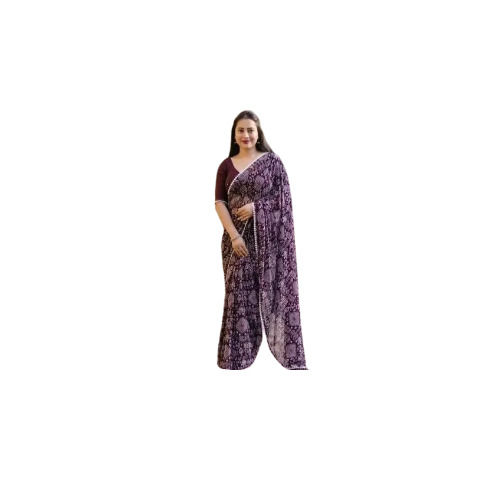 Printed Synthetic Saree - Color: Multicolor