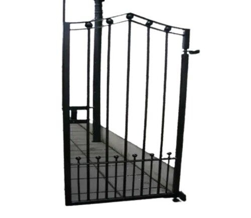 Steel Grill Gate - Color: Black