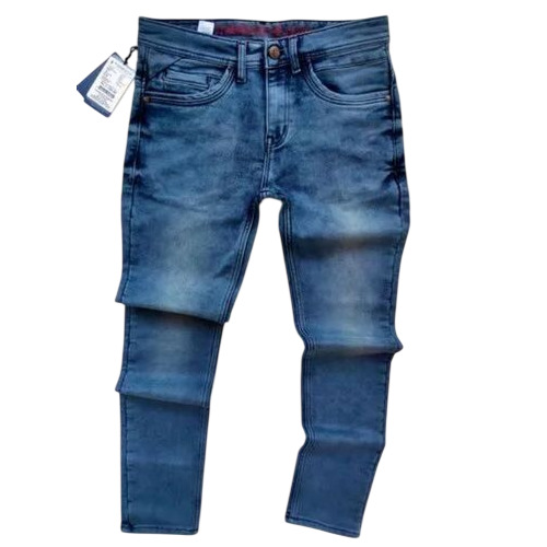 Denim Jeans - Premium Quality, Faded Wash Design | Versatile Five-Pocket Style, Relaxed Fit, Stretchable Fabric, Timeless Wear