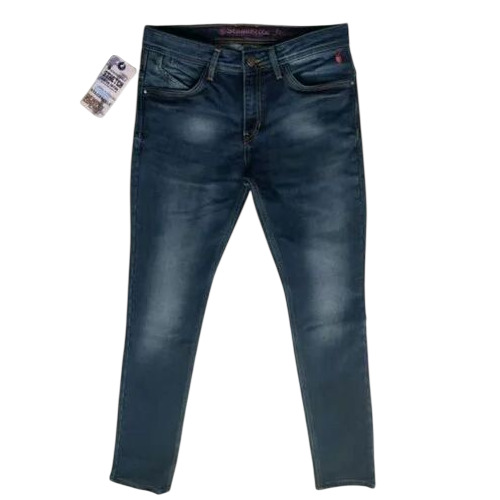 Knitted Denim Jeans - Color: Blue