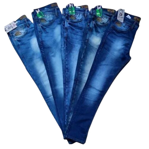 Mens Denim Jeans - Premium Denim, Relaxed Fit, Dark Blue | Casual Wear, Faded Wash, Versatile Five-Pocket, Stretchable, Timeless Design, Waterproof, Cool Dry, Reversible