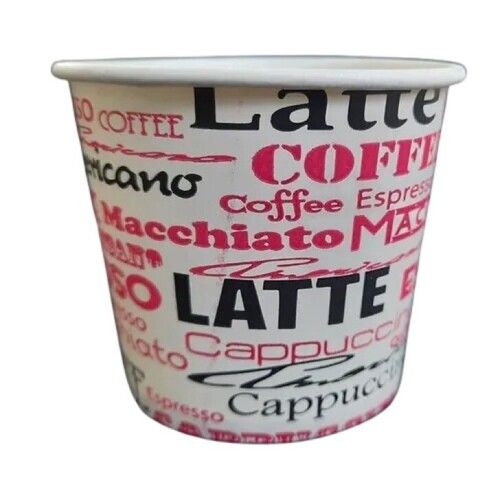 Printed Coffee Paper Cup - Color: White