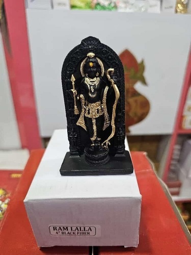 Ram Lalla Murti - Resin 4 Inch Hindu Religious Statue | Eco-Friendly, Durable Design for Worship