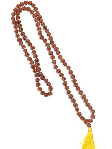 Rudraksha Mala - Eco-Friendly Brown Rudraksha Personal and Religious Jewelry for Men