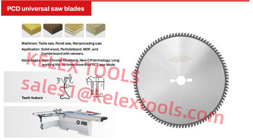 PCD universal saw blades