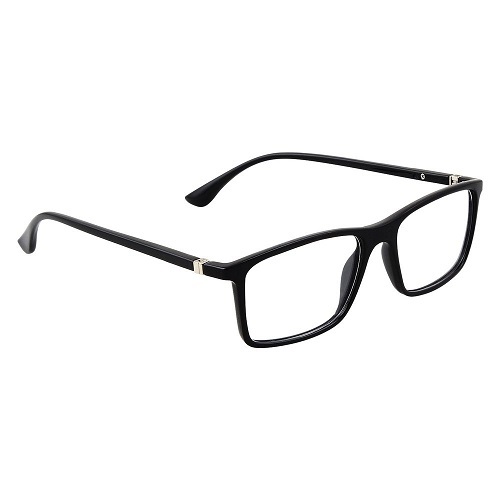Eyeglasses - Plastic Frame, Rectangle Shape, Available in Black, Red, Brown - Prescription and Non-Prescription Options, Customizable Lenses with UV Protection and Anti-Glare Coatings