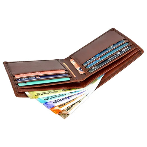 Brown Leather Wallets - Color: Comes In Various Colors
