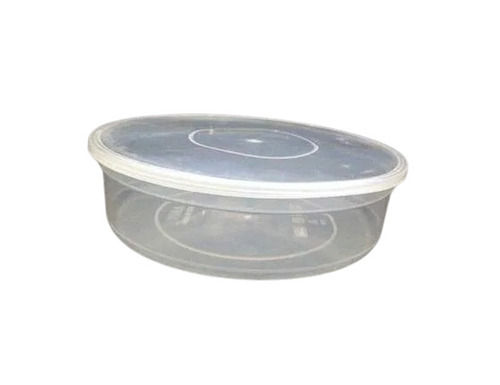 Plain Plastic Food Box - Color: White