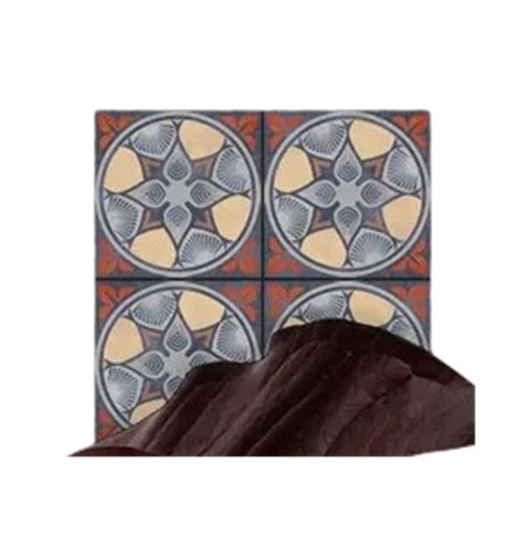 Porcelain Tiles - 600x600 mm, Glossy Finish, Water & Stain Resistant | Easy to Install, Long Life Durability, Non-Slip, Washable