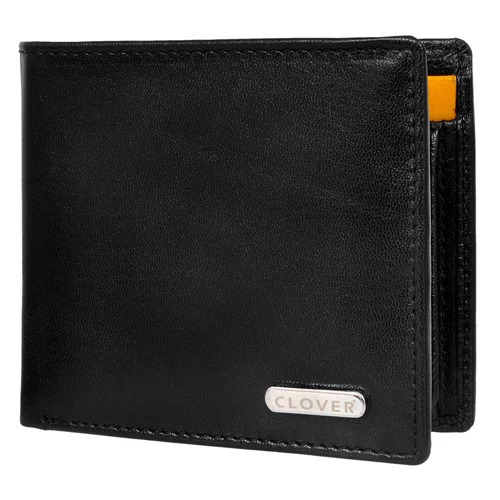 Rfid Protected Black Foldable Men Wallet