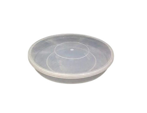 Round Plastic Food Box - Color: White