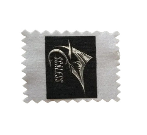 Bag Label - Fabric Standard Size | Lightweight Easy to Apply Black & White Printed Design