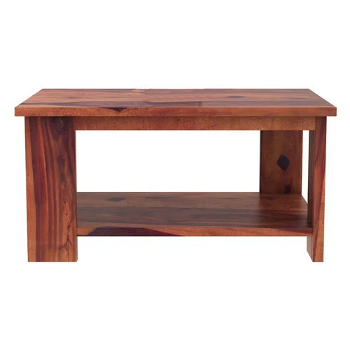 Indus Rectangular Coffee Table With Shelf