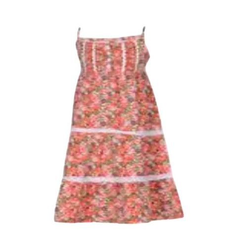 One Piece Dress - Superior Rayon, Customized Size, Printed Pattern | Sleeveless, Modern Style, Breathable, Anti-Wrinkle, Machine Washable