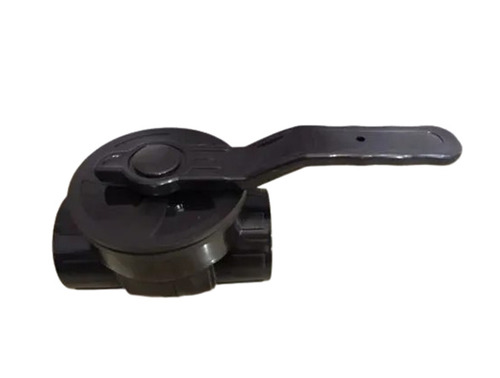 Ball Valve - Plastic, Standard Size, Glossy Black Finish | Corrosion Resistant, Galvanized, Easy to Install, Leak-Proof for Plumbing Media