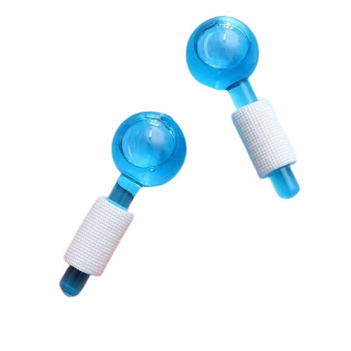 Beauty Massager Roller - Silicon Material 3 cm Roller Diameter Natural Crystal Stone | Ideal For All Professional Face Massage