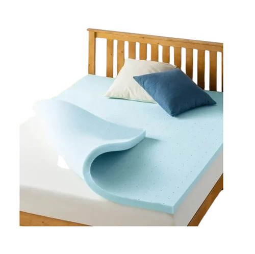Foam Mattress - High Density Foam, Single Size, Sky Blue Color | Portable, Anti-Bacteria, Eco Friendly, Medium Hardness, Fade & Wrinkle Resistant