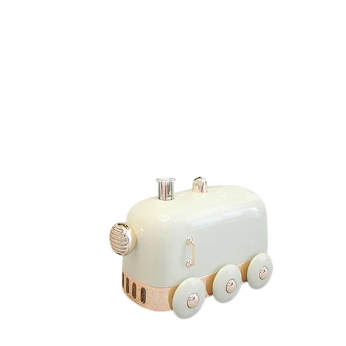 Mini Train Humidifier - Coverage Area Up to 500 sq. ft, USB Powered, White Color