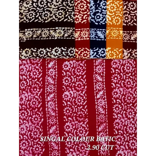 Single Color Wax Batik Fabric - Attributes: Tear-Resistant