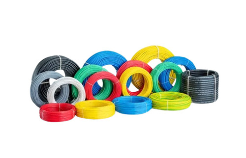 Electrical Wire - Single Core, PVC & Copper Material, 130 Amp Capacity | Shock, Heat, Fire Resistant, Eco-Friendly, Flexible, Easy to Use