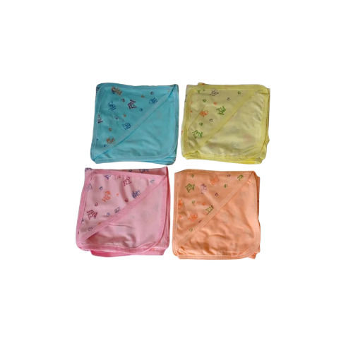 New Born Baby Hooded Towel - Color: Multi Colour With Nursary Print