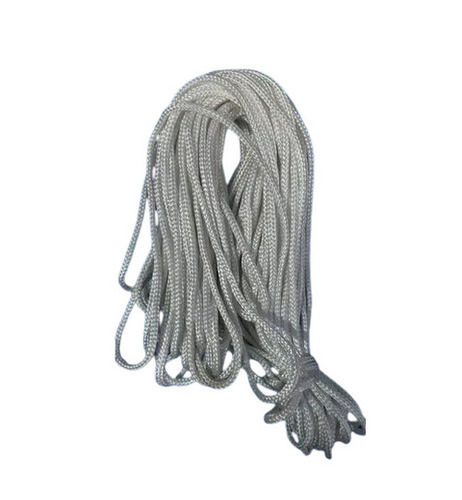 Round Nylon Braided Rope - Color: White