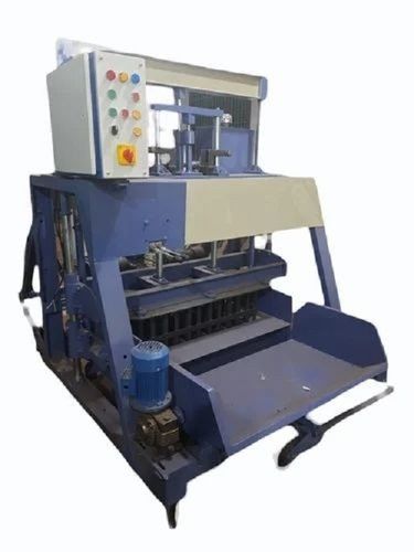 Semi-Automatic Cement Block Making Machine - Color: Blue