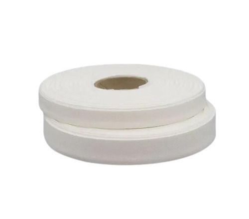 White Cotton Twill Tape - Pattern: Plain