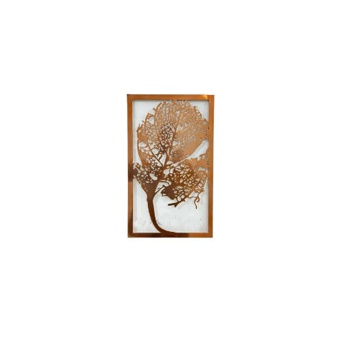 Ss Rose Gold Laser Wall Art - Height: 20 Inch (In)