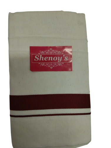 Kerala Cotton Dhoti - Color: White