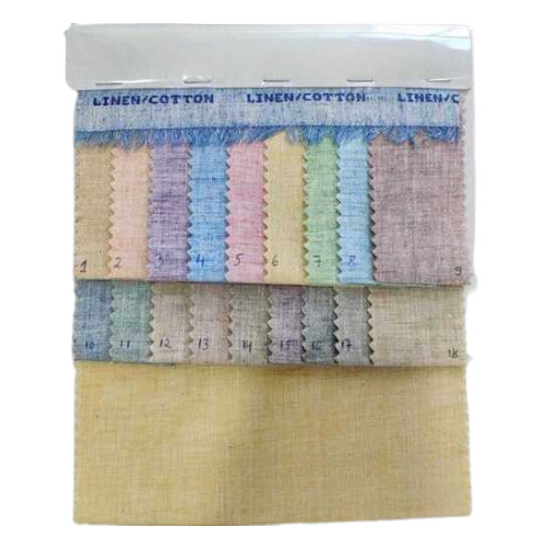 Linen Cotton Fabric - Color: Available In Different Of Colors