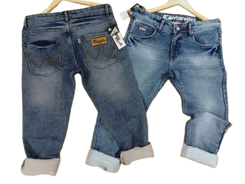 Mens Premium Slim Fit Stretch Denim Jeans - Optimum Quality, Dark Blue Color, Tapered Legs, Mid-Rise Waist, Comfortable Wear, Water Proof, Cool Dry Features